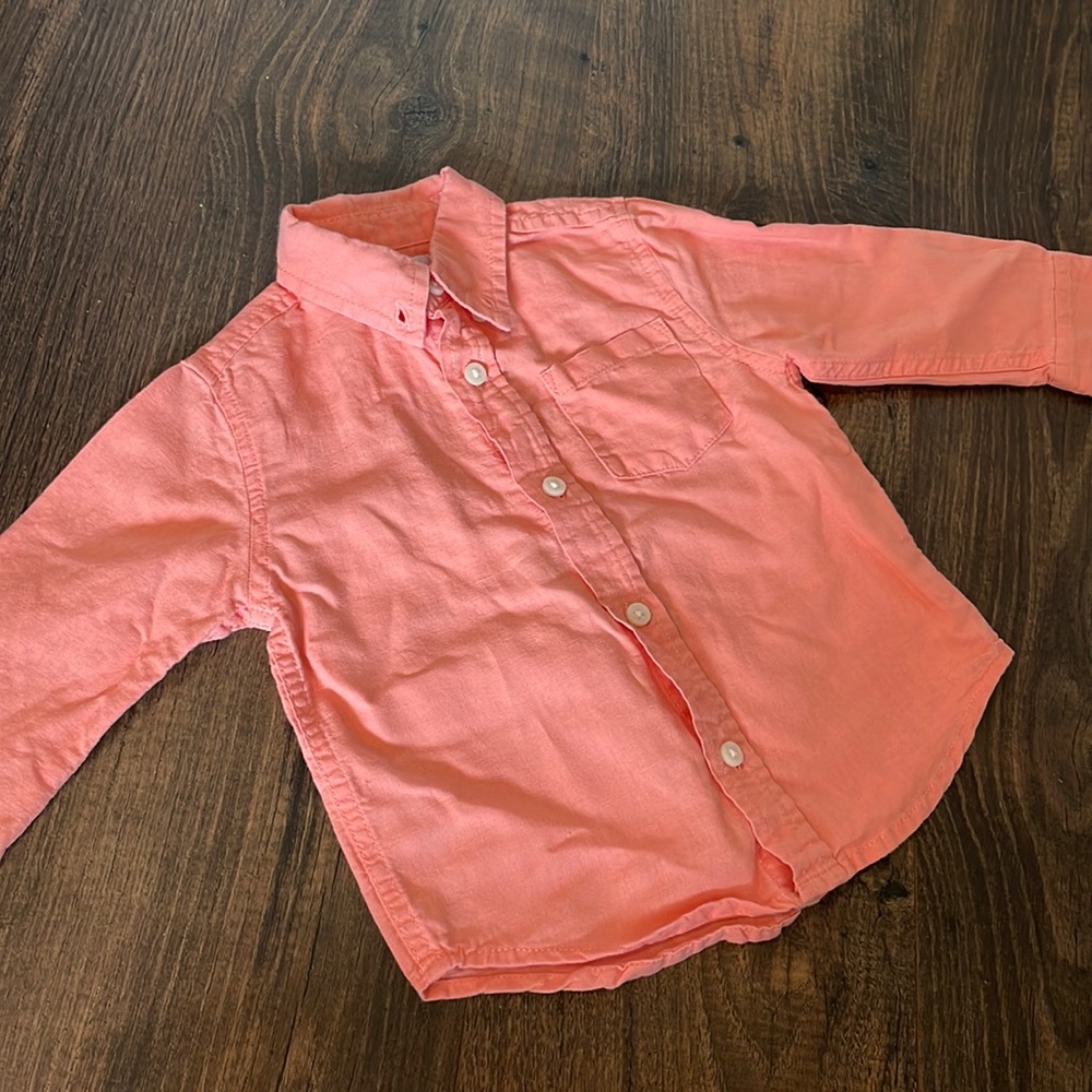 Boys linen dress shirt